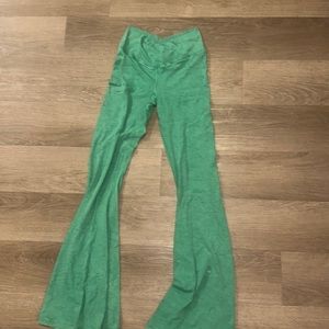 Green Aerie high wasted Offline crossover flare pants